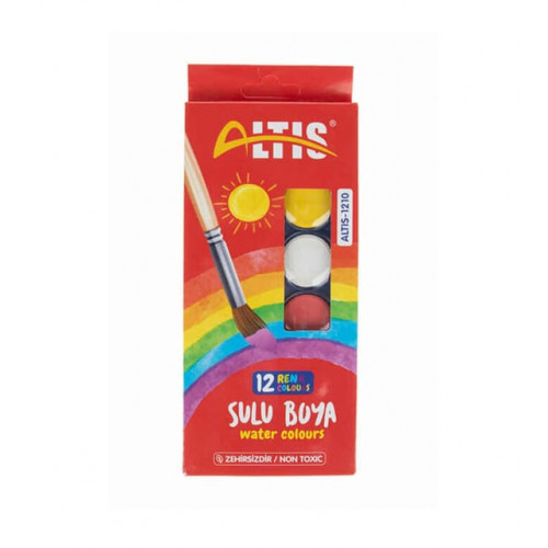 Altis Sulu Boya  12 Renk - Büyük Boy