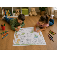 İngilizce Boyama Poster Seti - Coloring Posters - 20 adet