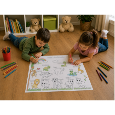 İngilizce Boyama Poster Seti - Coloring Posters - 20 adet