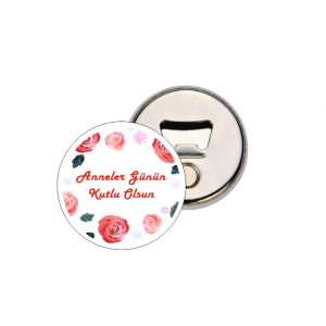 Buton Magnet Açacak - Anneler Günü Model 2 - 55 mm