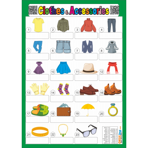 Clothes - Elbiseler Yaz Sil - Karekodlu Seslendirmeli