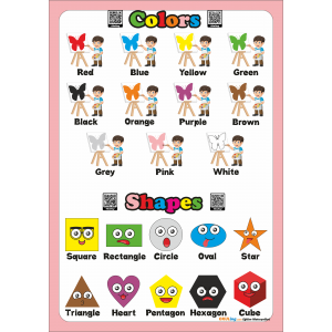 Colours and Shapes - İngilizce Renkler ve Şekiller Poster Colours and Shapes - İngilizce Renkler ve Şekiller Poster