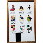 My Daily Activities - Günlük Aktivitelerim Manyetik İngilizce Kelime Kartları / Flashcards