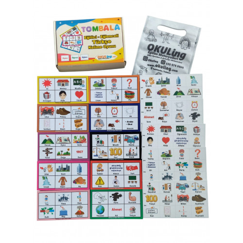 Türkçe Kelime Tombala Oyun Seti