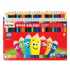 Fatih Kuru Boya Kalemi - Tam Boy - 36 Renk