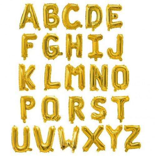 Folyo Balon - Gold Renk - Büyük Boy