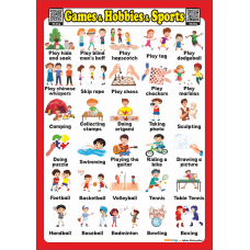 Games, Hobbies, Sports - İngilizce Oyunlar, Hobiler ve Sporlar Poster