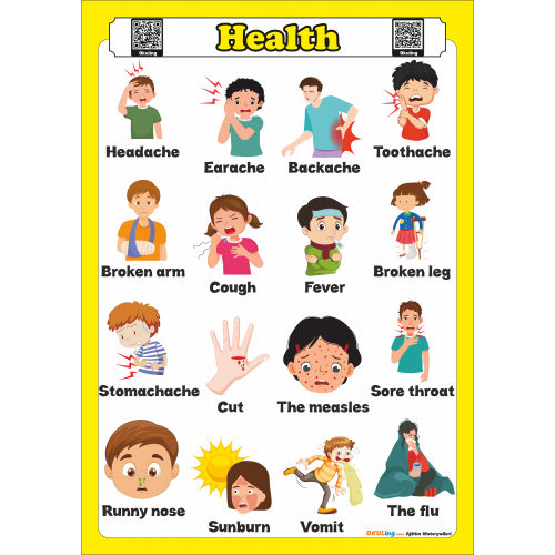 Health - İngilizce Sağlık Poster Health - İngilizce Sağlık Poster