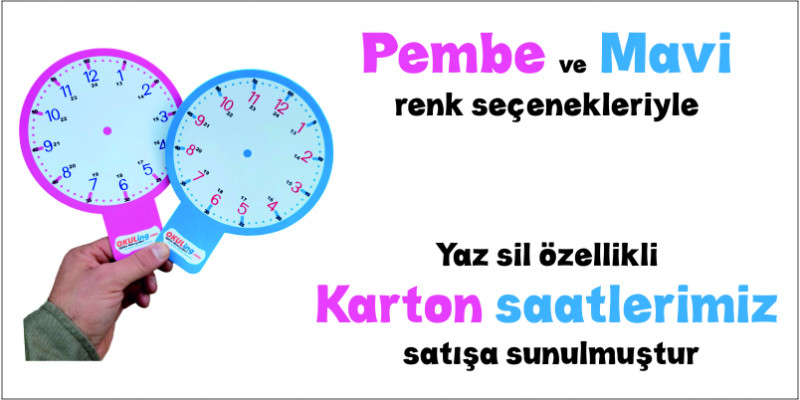 Eğitici Karton Saat