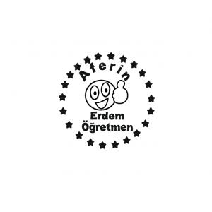 Öğretmen Kaşesi - Aferin (İsme Özel)
