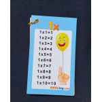 İlkokul Matematik Dersi Çarpım Tablosu Kelime Kartları - Yaz Sil