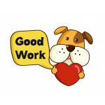 Good Work İngilizce Motivasyon Etiketi