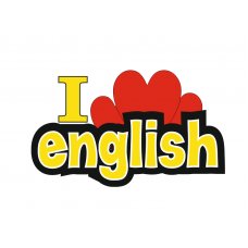 I love English İngilizce Motivasyon Etiketi