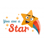You are a Star İngilizce Motivasyon Etiketi
