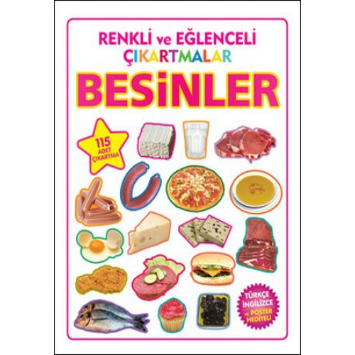 Renkli ve Eğlenceli Çıkartmalar - Besinler