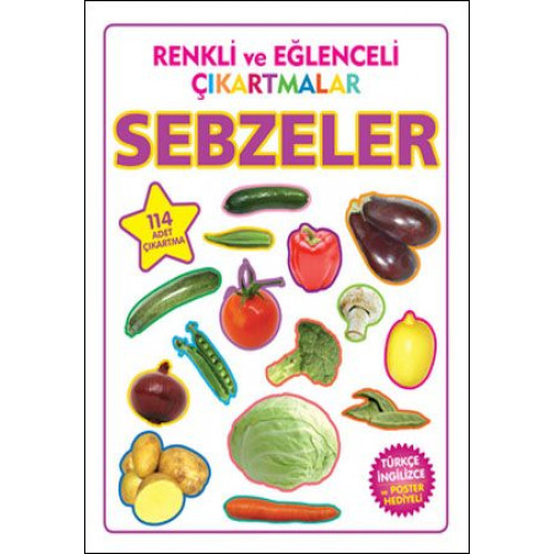 Renkli ve Eğlenceli Çıkartmalar - Sebzeler