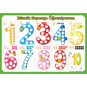 Ritmik Sayma Yaz Sil Poster Ritmik Sayma Yaz Sil Poster