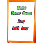 Some - Any Manyetik İngilizce Kelime Kartları