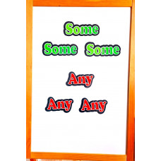 Some - Any Manyetik İngilizce Kelime Kartları