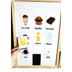 Food and Drinks - Yiyecek ve İçecekler Manyetik Kelime Kartları / Flashcards