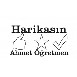 Öğretmen Kaşesi - Harikasın - (İsme Özel)