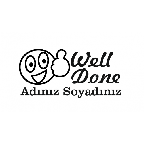 İngilizce Öğretmeni Kaşesi - Well Done Model 1 (İsme Özel)