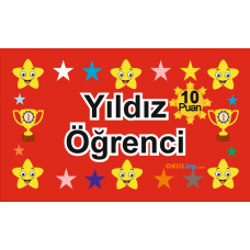 Öğrenci Motivasyon Kartı - Yıldız Öğrenci