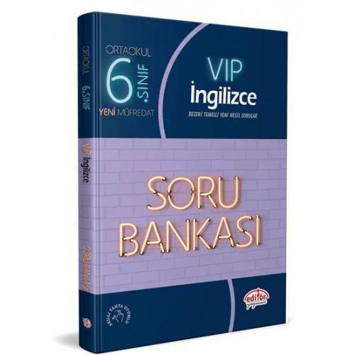 6. Sınıf İngilizce Soru Bankası Editör yayınları