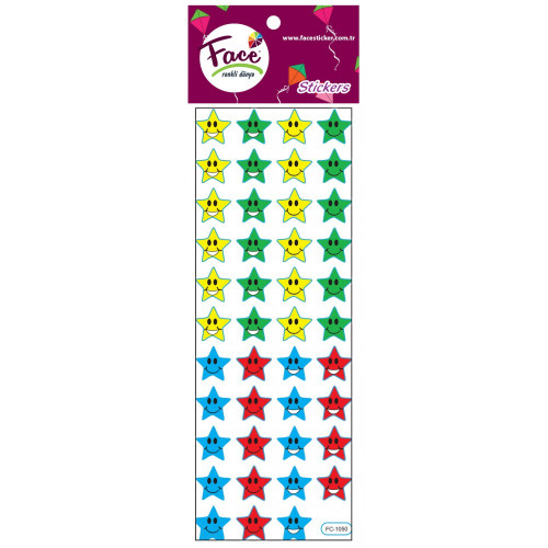 Renkli Gülen Yıldız Sticker
