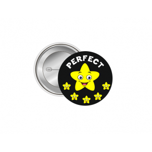 Perfect İngilizce Motivasyon Rozeti - 44 mm