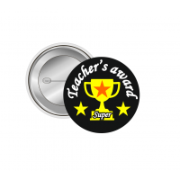 Teacher's Award İngilizce Motivasyon Rozeti - 44 mm